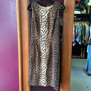 Michael Kors leopard print tailored dress